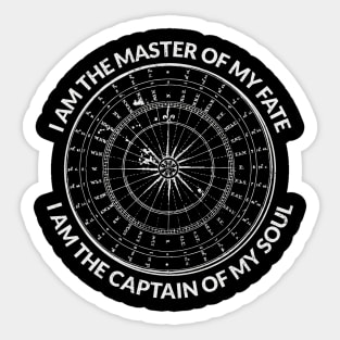 Stoic - Invictus - I am the Master of my Fate Sticker